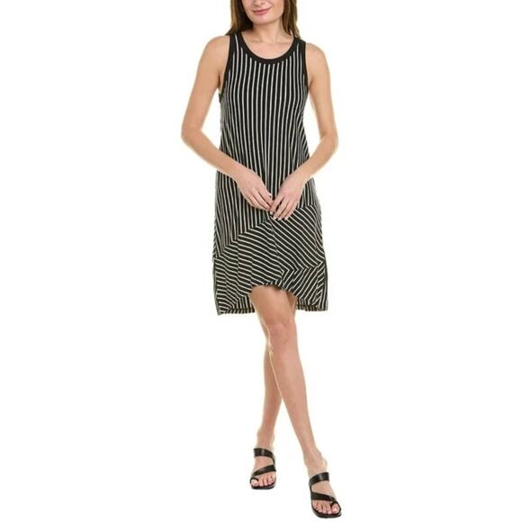 Cabi Striped ATC Wink Black Sleeveless Dress - Picture 1 of 12